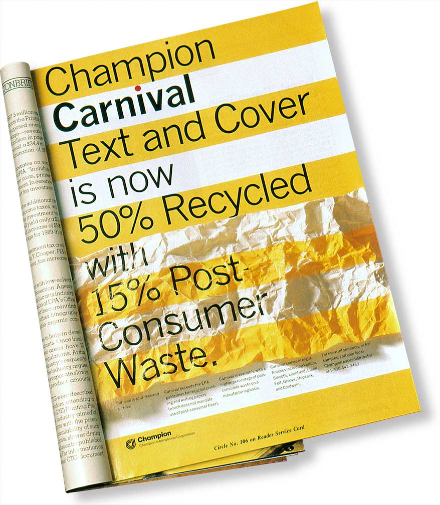 champion-carnival_magazine-ad.jpg Art Direction by: Bart Crosby, Crosby Associates